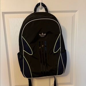 Adidas Black and Blue Backpack